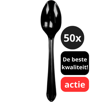 plastic lepel zwart