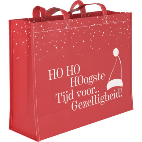 kerst shopper rood